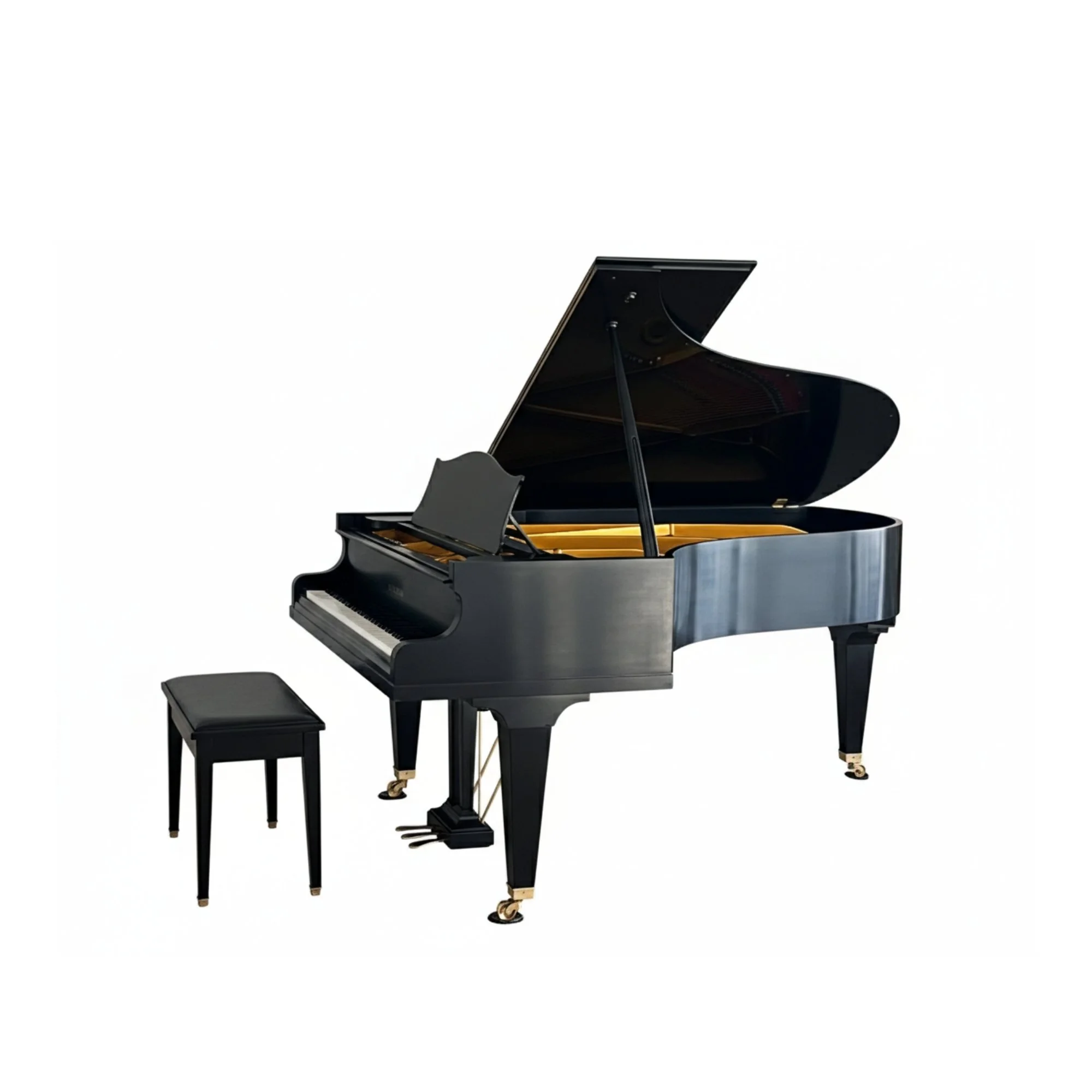 Impeccable Bechstein Model B Satin Black Grand Piano
