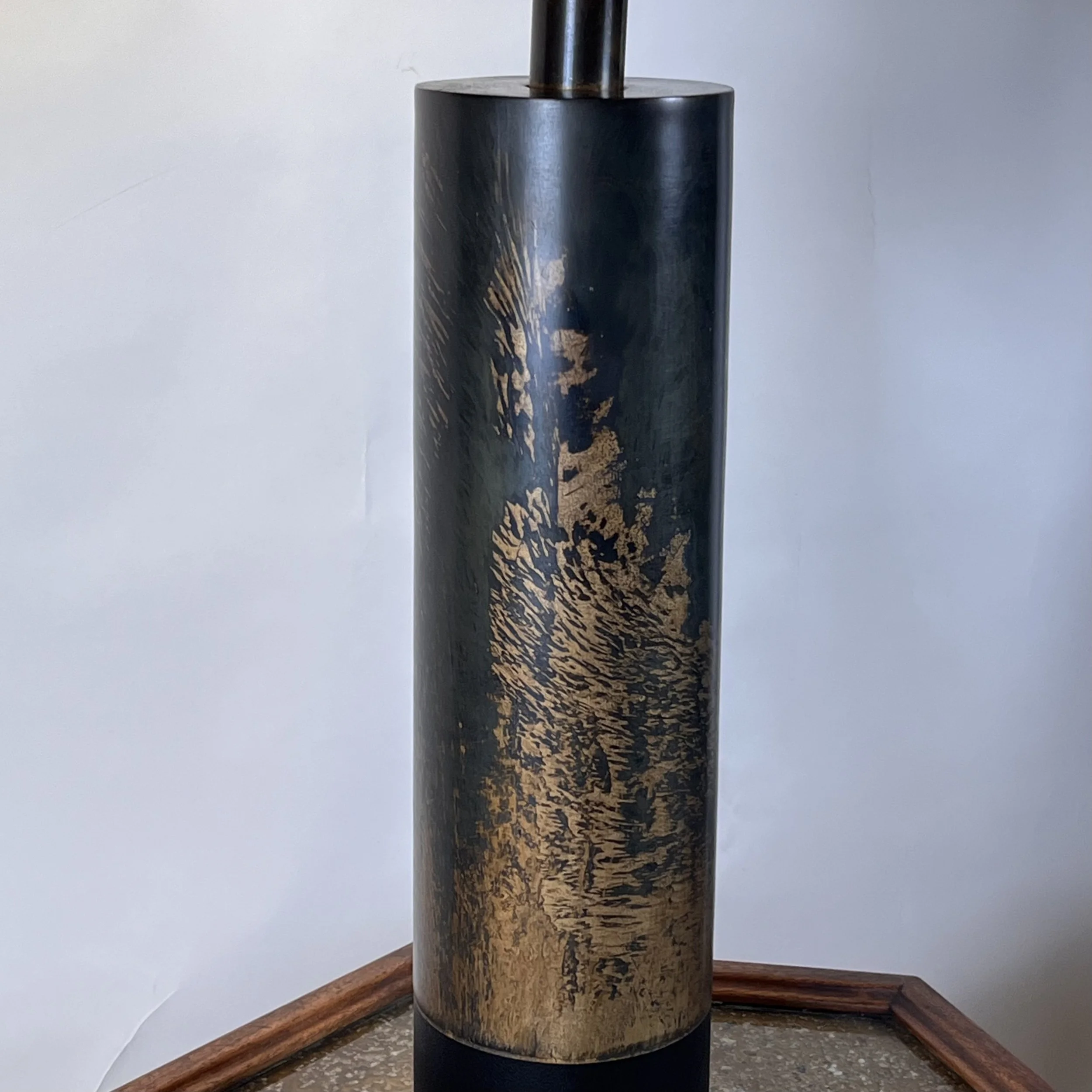 Large Laurel Etched Brass Lamps With Pristine Original Shades-3.jpg