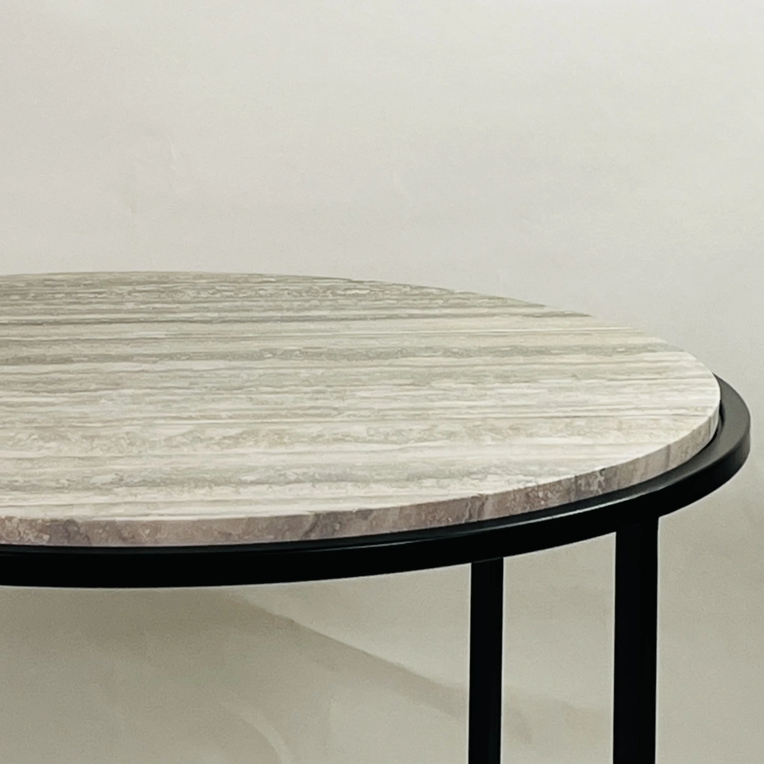 Round Diagramme silver travertine table 32 dia x 25 tall-4.jpg