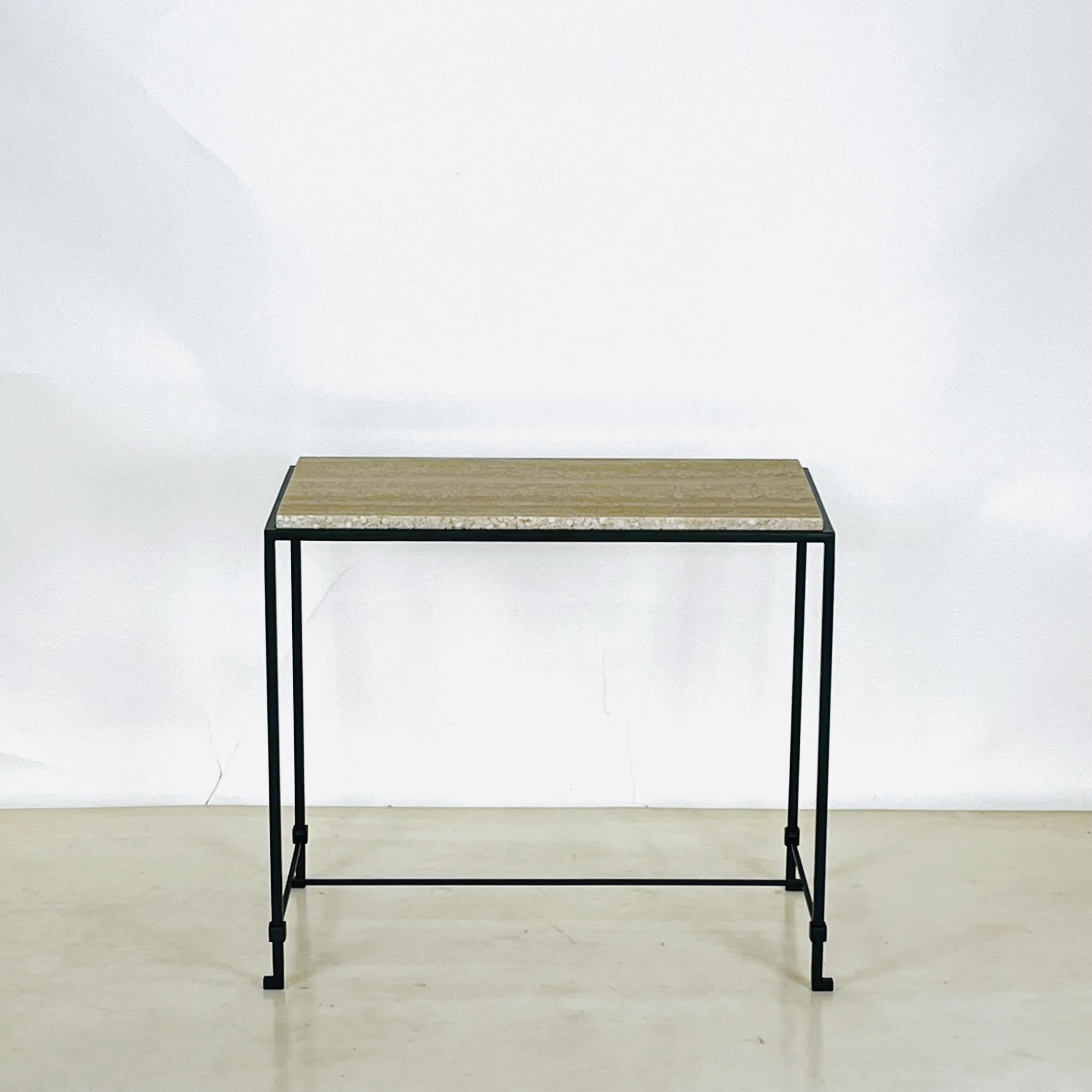 NARROW Diagramme grooved travertine end tables-4.jpg