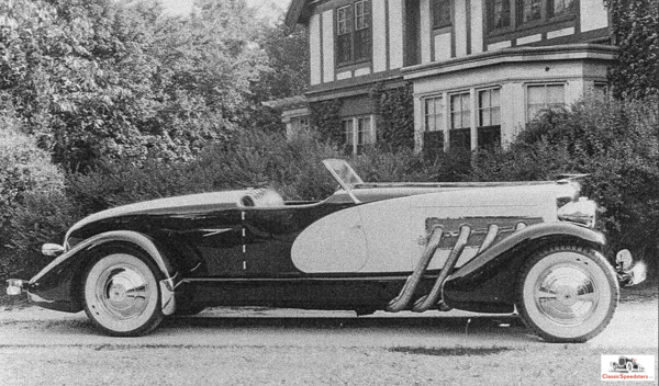 1933 Duesenberg Model SJ Weymann-bodied Speedster. photo courtesy ACDA Museum