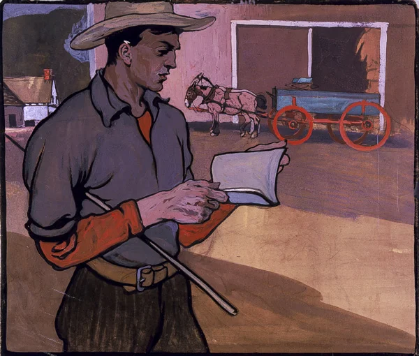 1880s Study for a Studebaker ad image courtesy Library of Congress