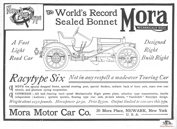 1907 Mora Raceytype Six