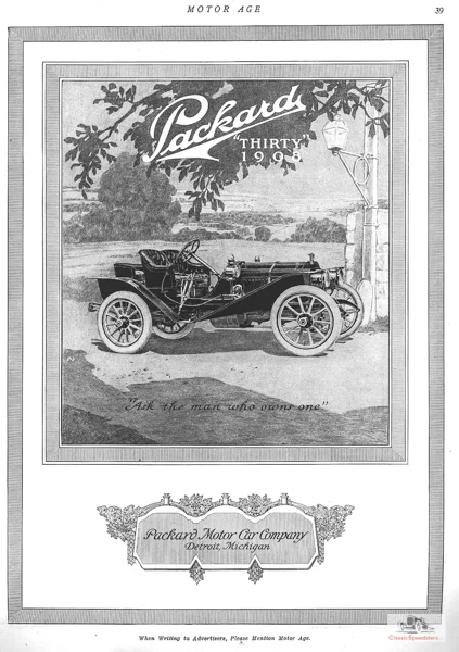 1908 Packard Model 30 Runabout. This was an early cutdown style done the Packard way.