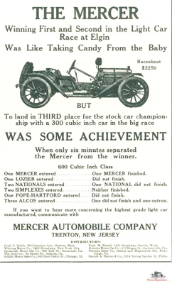 1911 Mercer Raceabout. Outfitted for the street, but also ready to race and win!