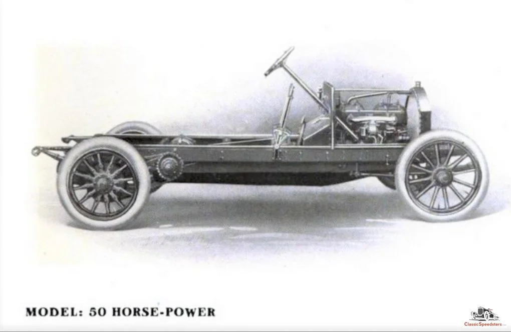 The 1911 Simplex Model 50 chassis still used a chain drive.