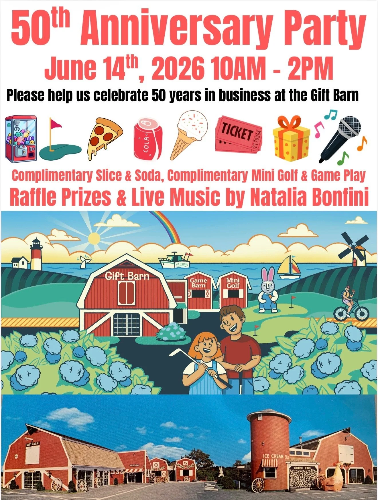Natalia Bonfini at The Gift Barn's 50 year celebration! 