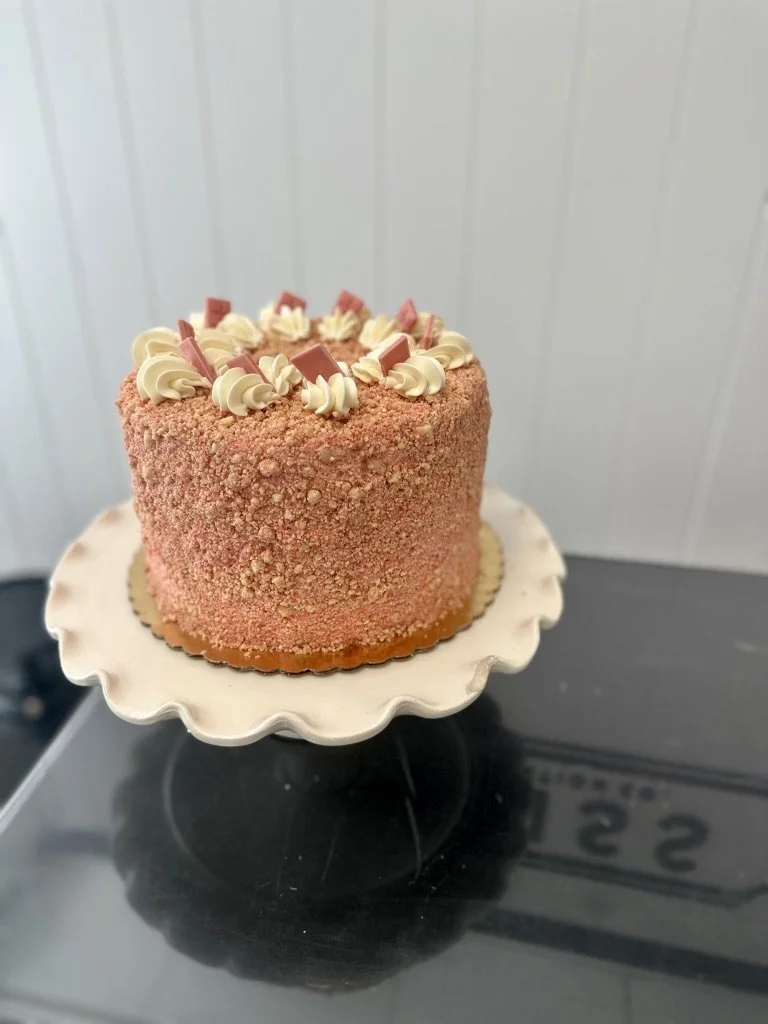 Strawberry Crunch Cake