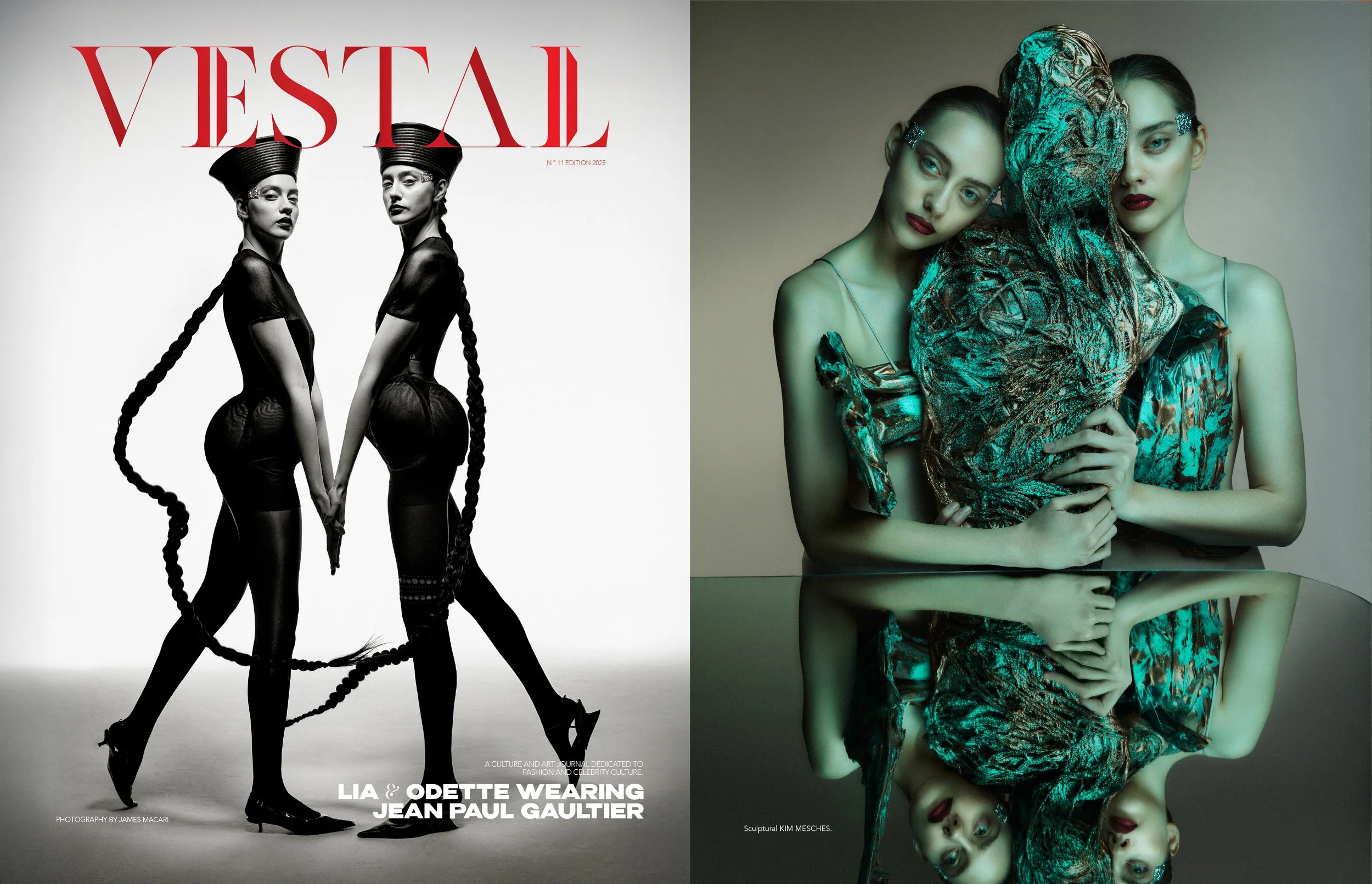 Lia & Odette Pavlova for Vestal Magazine no.11 