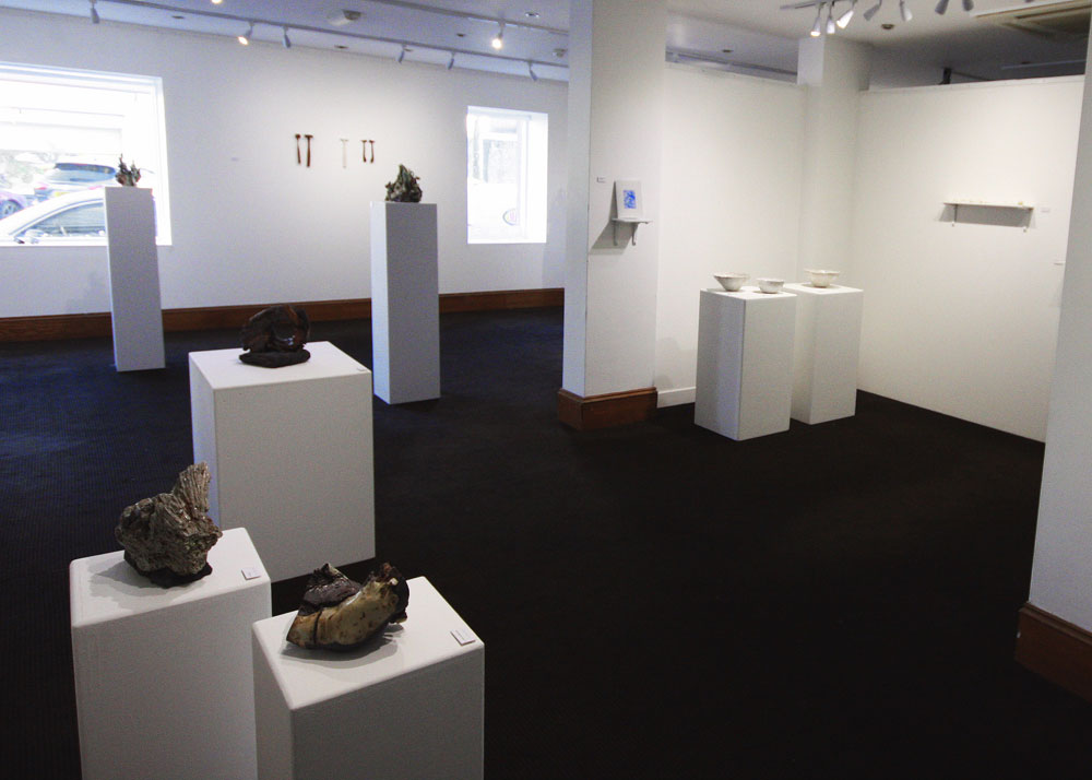 Northbound | Nordgående , Installation view showing work by Jenny Mackenzie Ross and Rebecca Brown. (Photo: Ian McKay)