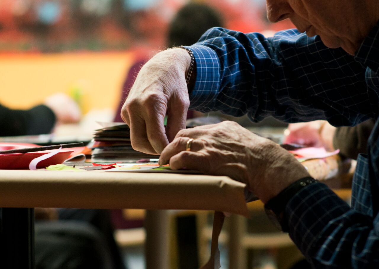 Seaside Memories event at the Art Gallery of Nova Scotia , with work being created by Artful Afternoon participants with artist Lux Hubrich as facilitator . (Photo: Art Gallery of Nova Scotia )