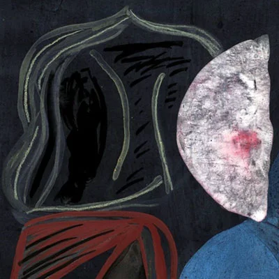 Julie Sass , Black Fog Rising , (detail of drawing, pigment, acrylics, coloured pencil, ink on 300g acid free paper). 2019