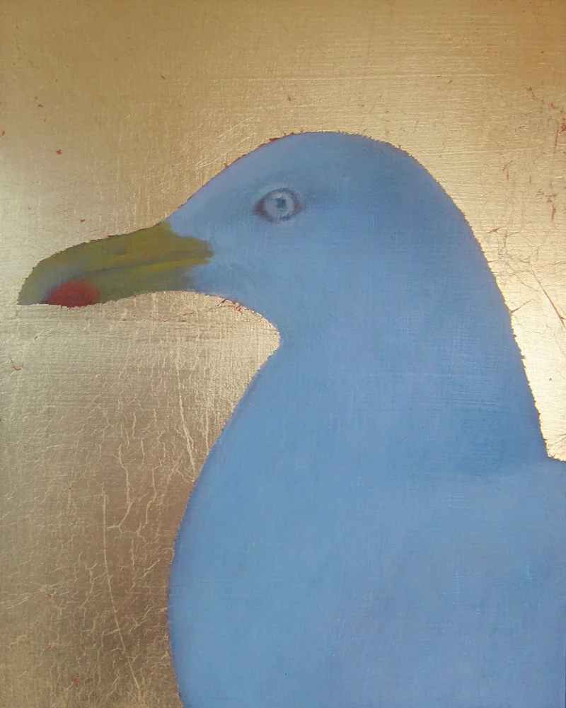 Jane MacNeill , Herring Gull II , (Oil on Board, image courtesy the artist/An Talla Solais Gallery).