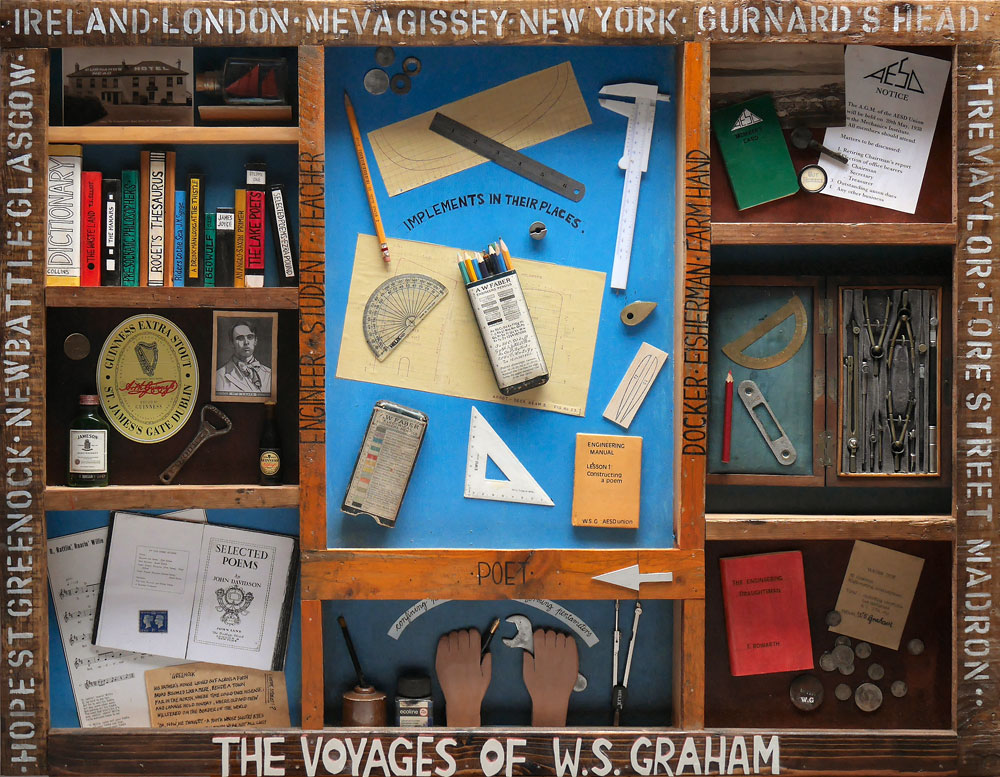 Mike McDonnell , The Voyages of W.S. Graham, White Lettering (courtesy the artist).