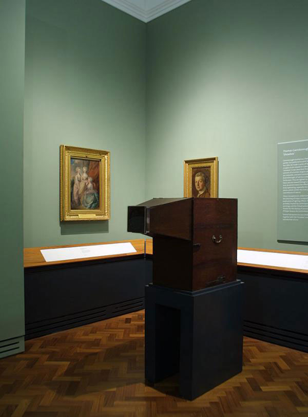 Thomas Gainsborough’s showbox on display in Room 88. © Victoria and Albert Museum, London