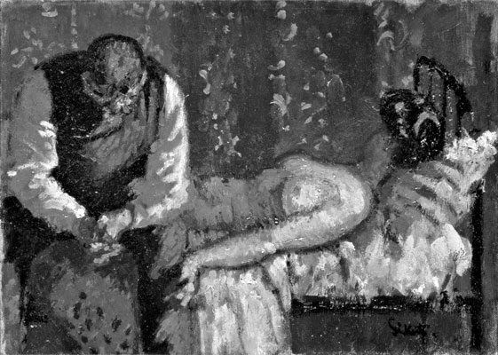Walter Richard Sickert , The Camden Town Murder or What Shall We Do about the Rent? c.1908. Tate Gallery.