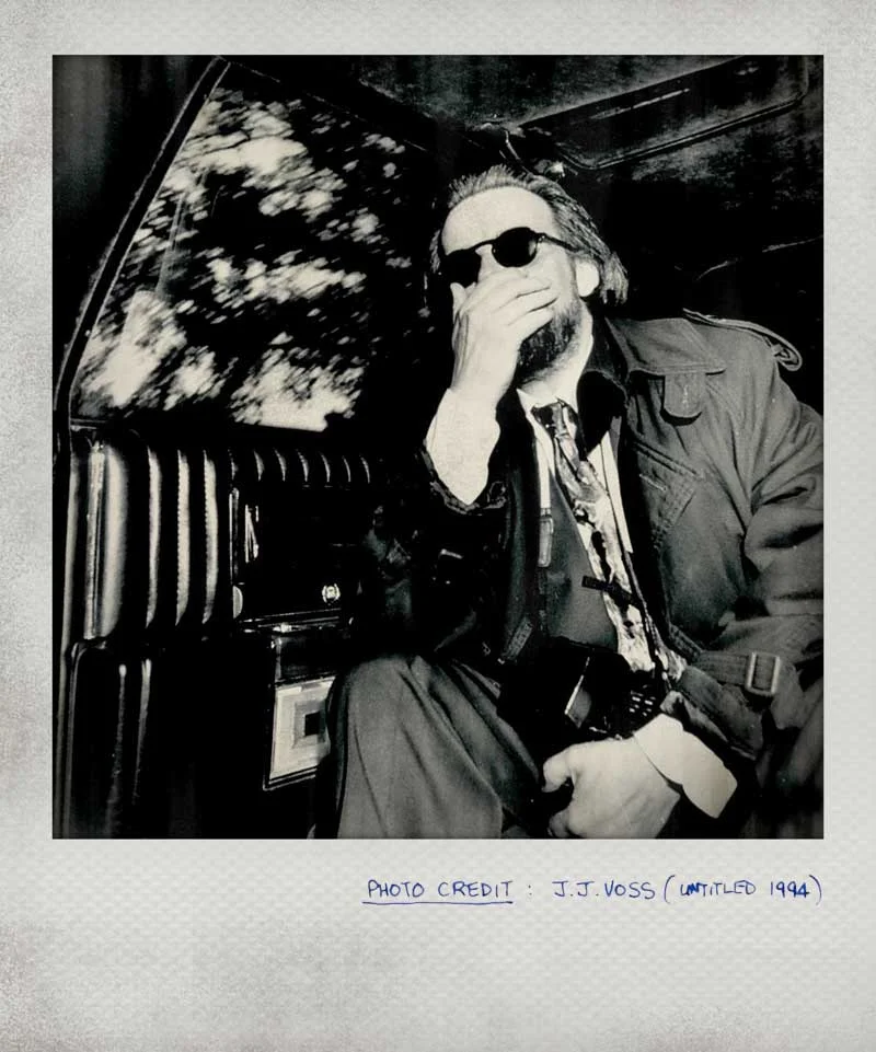 Peter Hill arrives in Australia disguised as assistant press officer from New York’s Museum of Contemporary Ideas (1994).