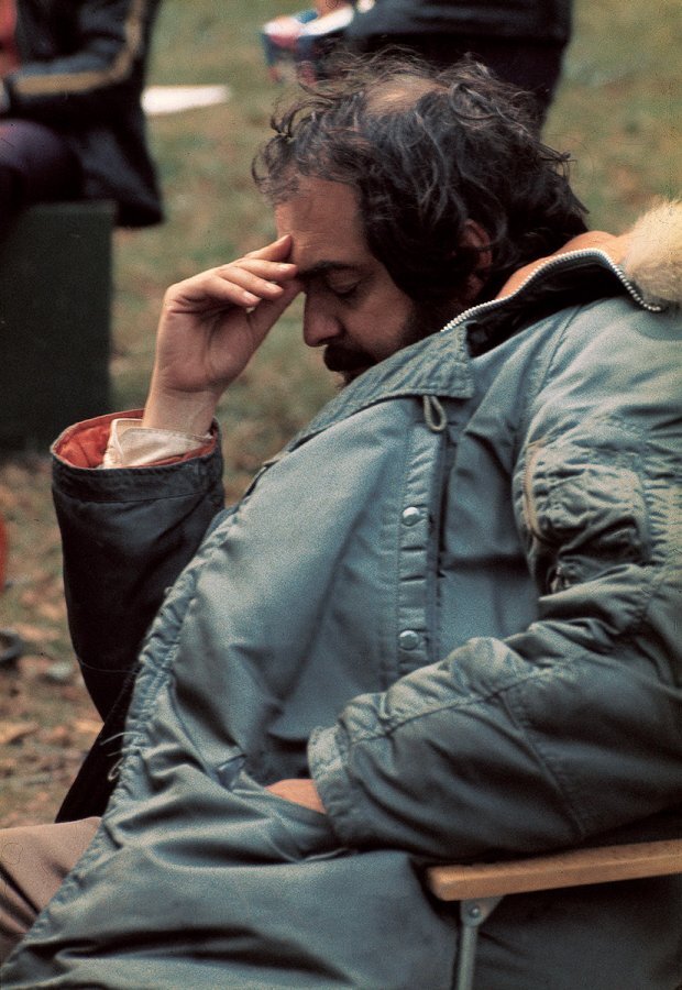 Norrie Maclaren , Stanley Kubrick , gold silk print, 40 x 30 cm. (Image courtesy Resipole Studios and Fine Art Gallery)