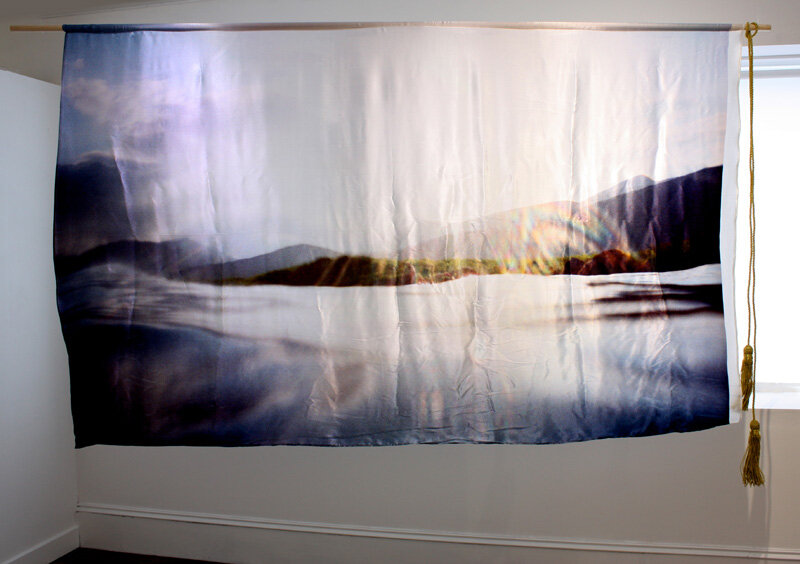 Kotryna Ula Kiliulyte , Impossible Colonies , Untitled, ‘Silk Hanging’, 2017. (Photo: Ian McKay).