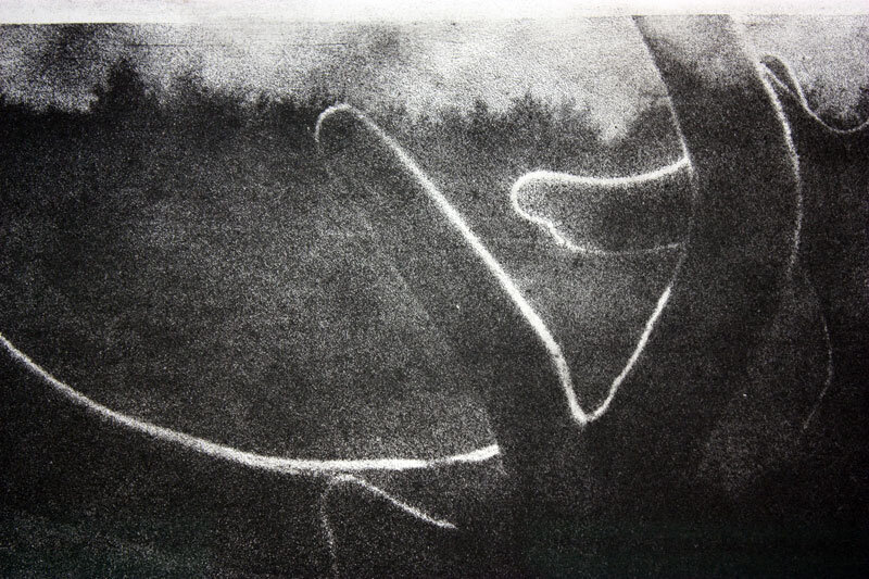 Kotryna Ula Kiliulyte , Impossible Colonies , Untitled, Photo etchings, 2017 (detail). (Photo: Ian McKay).