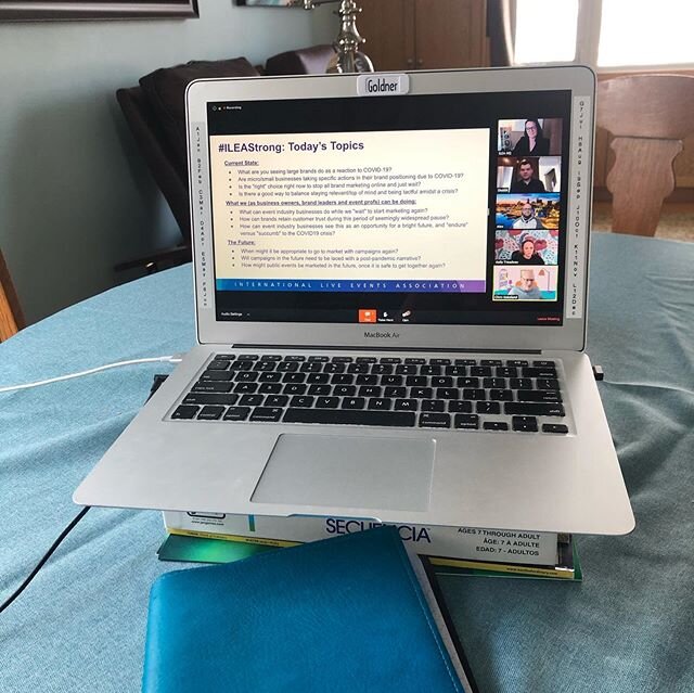 Work continues at home. Hillcrest events values the many webinars being offered, often by ILEA (International Live Events Association) while we are respecting the medical experts request to stay home during COVID-19. Live events will return when it i