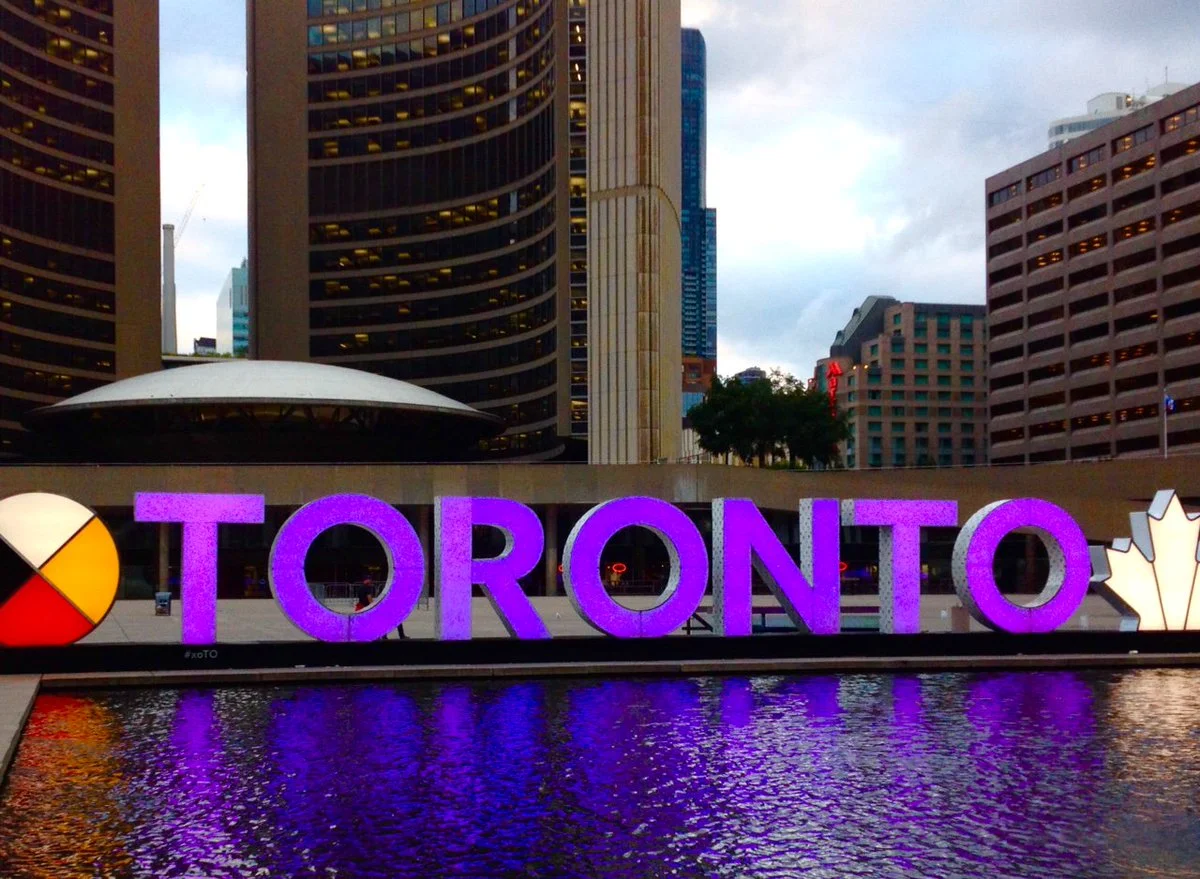 3D TORONTO Sign at Nathan Phillips Square - JUNE 6
