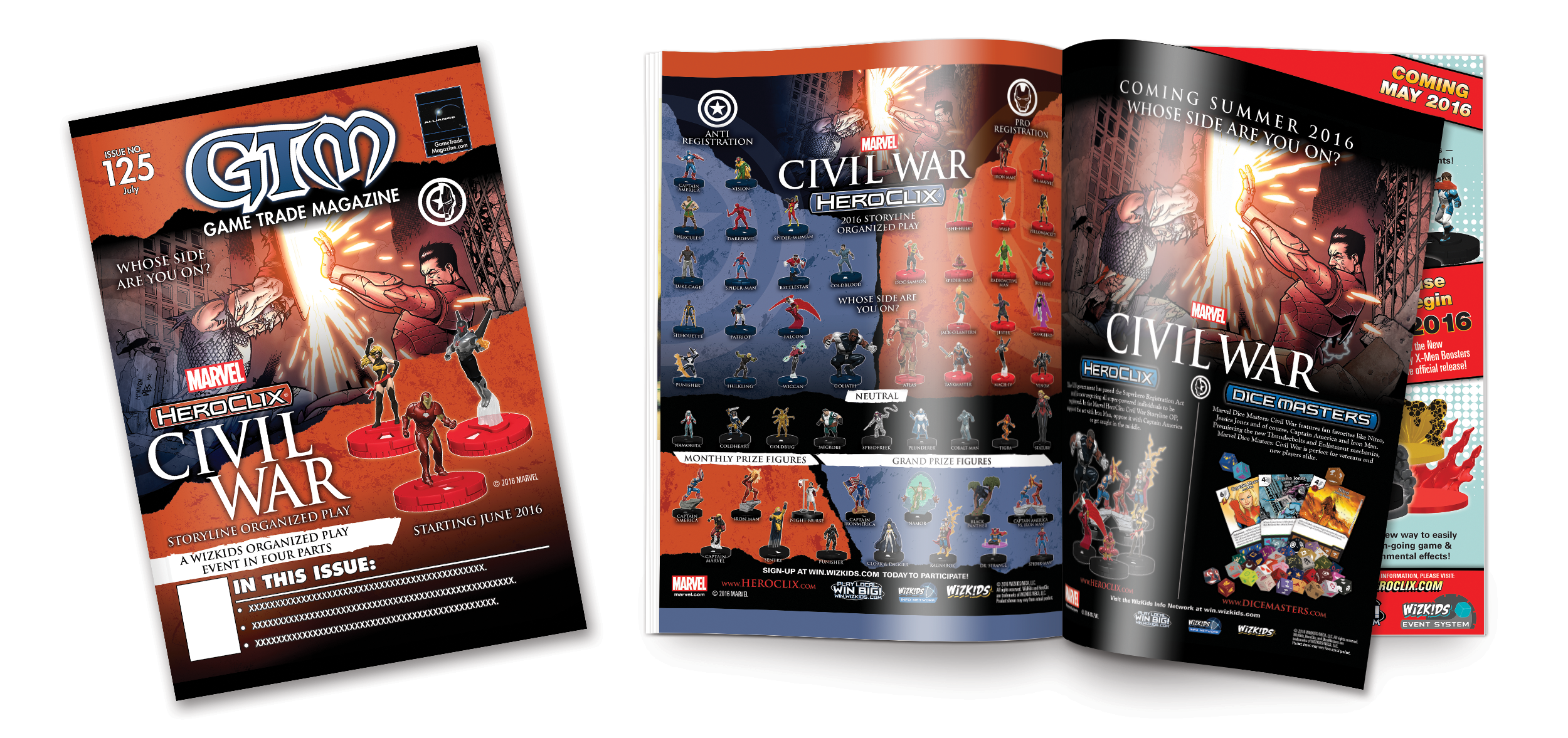 Marvel's Civil War Magazine Layouts