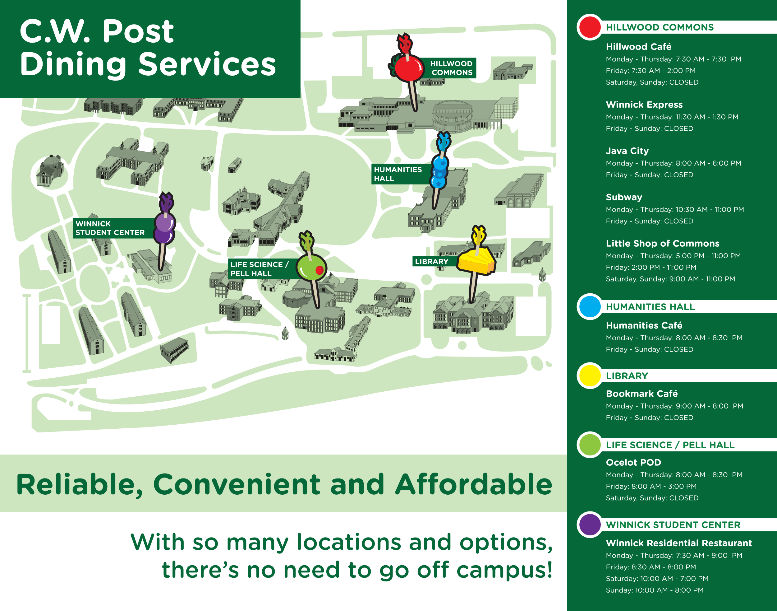 CW Post Map Poster