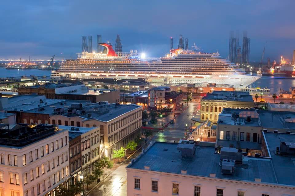 The Carnival Vista docked in Galveston, Texas yesterday September 23, 2018