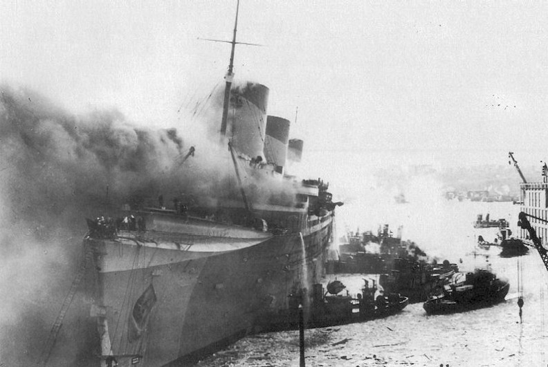 S.S. Noramndie Fire