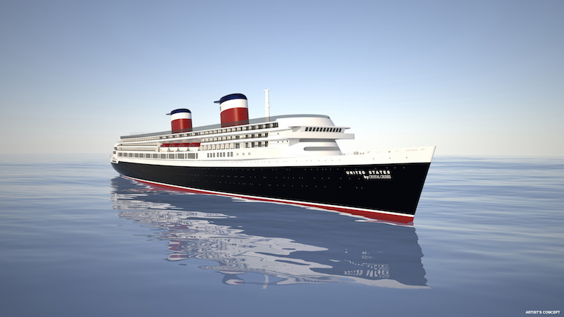 S.S United States new design under Crystal Cruises