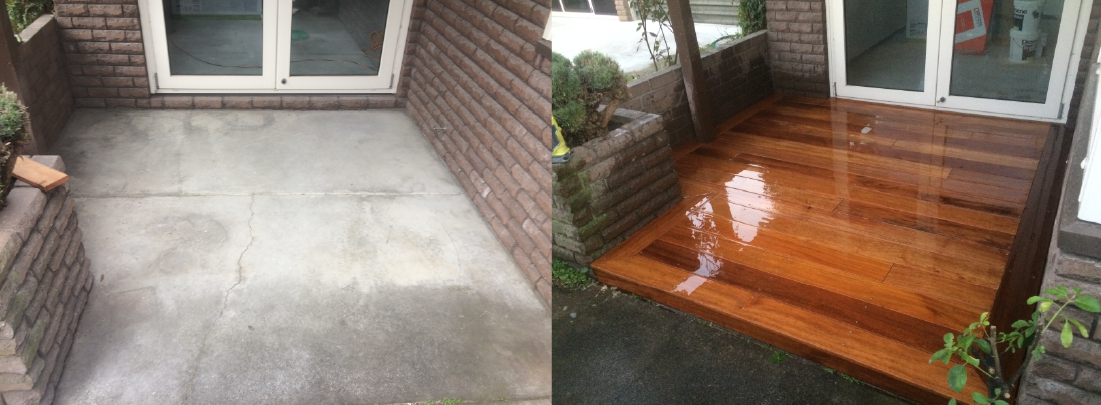 timber deck install