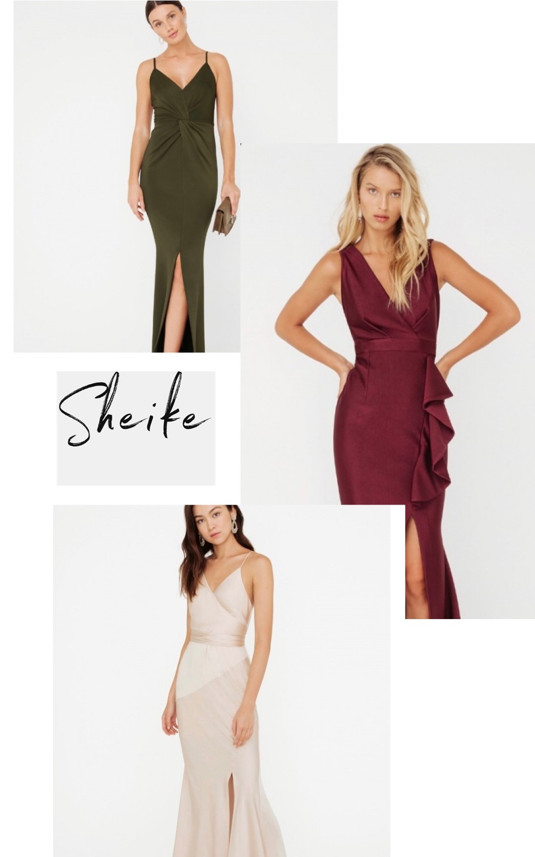 sheike bridesmaid dresses