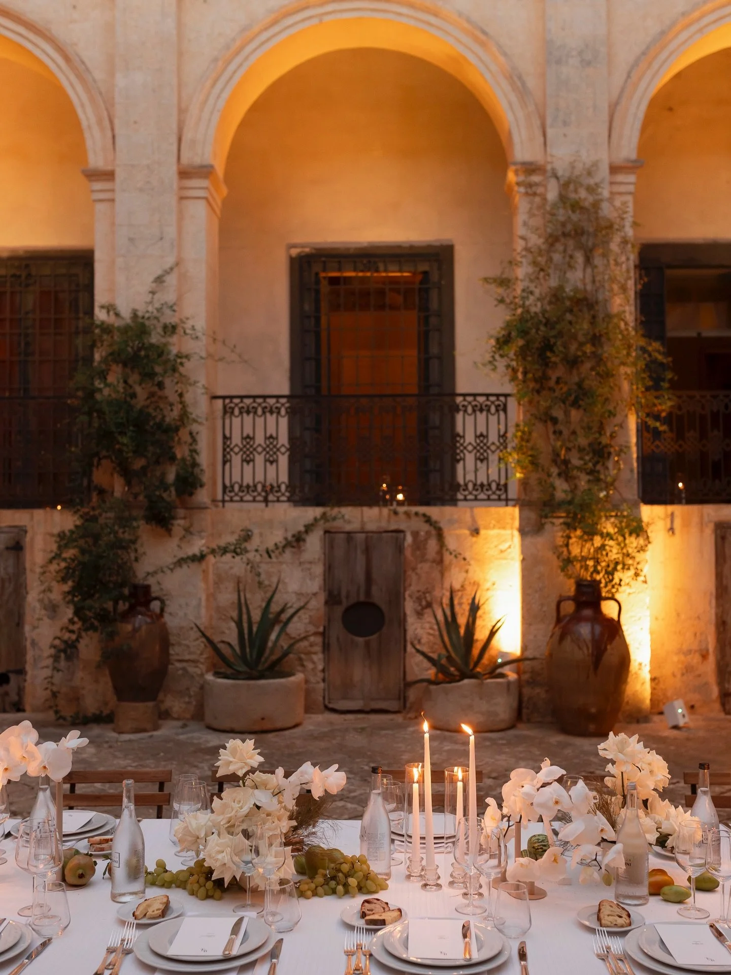 B+T&rsquo;s wedding in Puglia, unfolding within a historic Palazzo. Candlelight, timeworn stone and a sense of quiet grandeur. 

Bride | @bzito Groom | tomgaudiosi&nbsp; Venue | @palazzo.daniele &nbsp; Planner | @mrssmithweddings Photographer | @bayl
