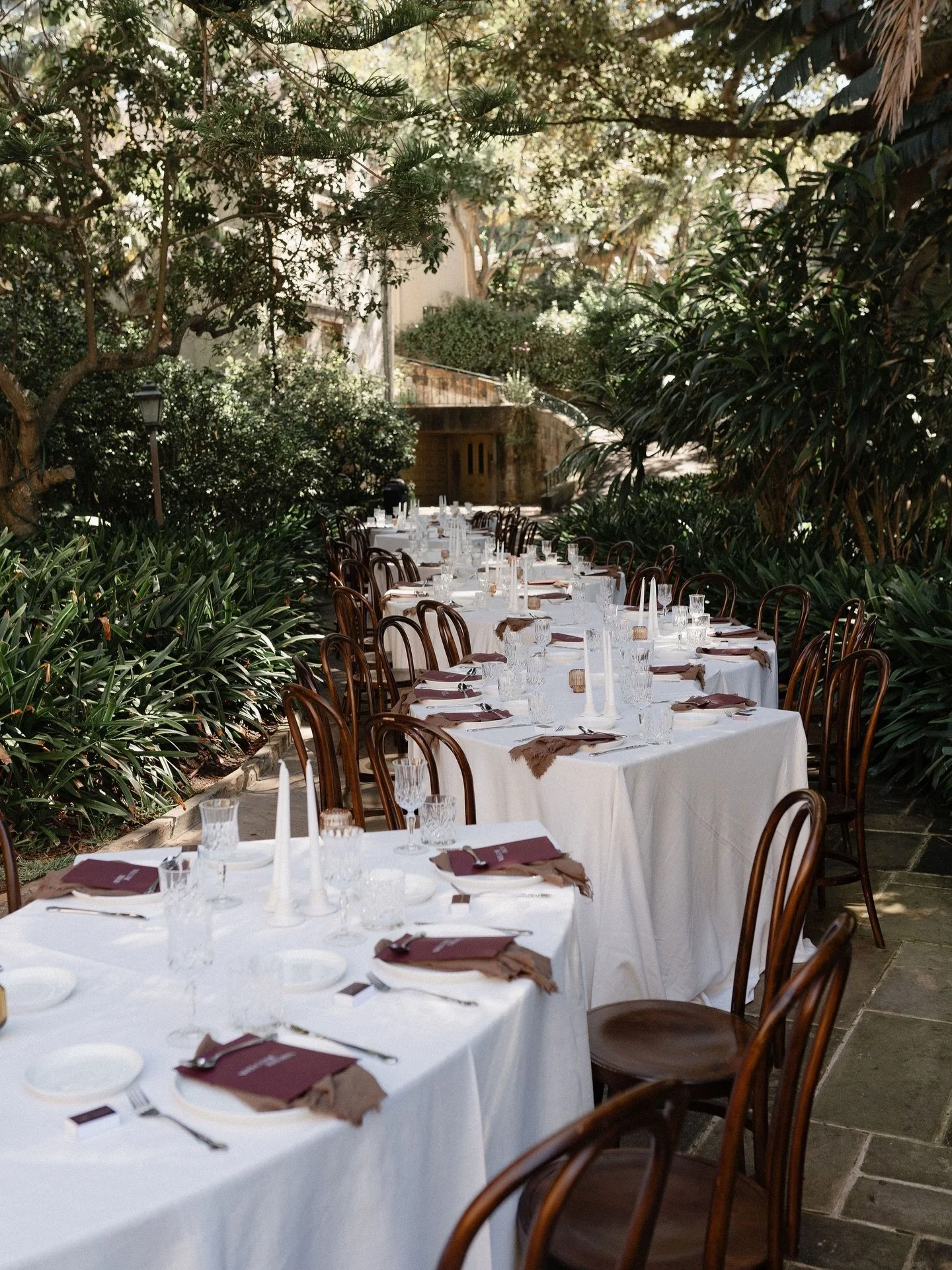 Depth through colour and texture - warm cocoa, deep plum and crisp white, layered in dialogue with the heritage elegance of Carthona House.

Bride | @el_west
Groom | @percyyyyyyy
Planner | @mrssmithweddings
Photographer | @nathan.lapham
Cinemato