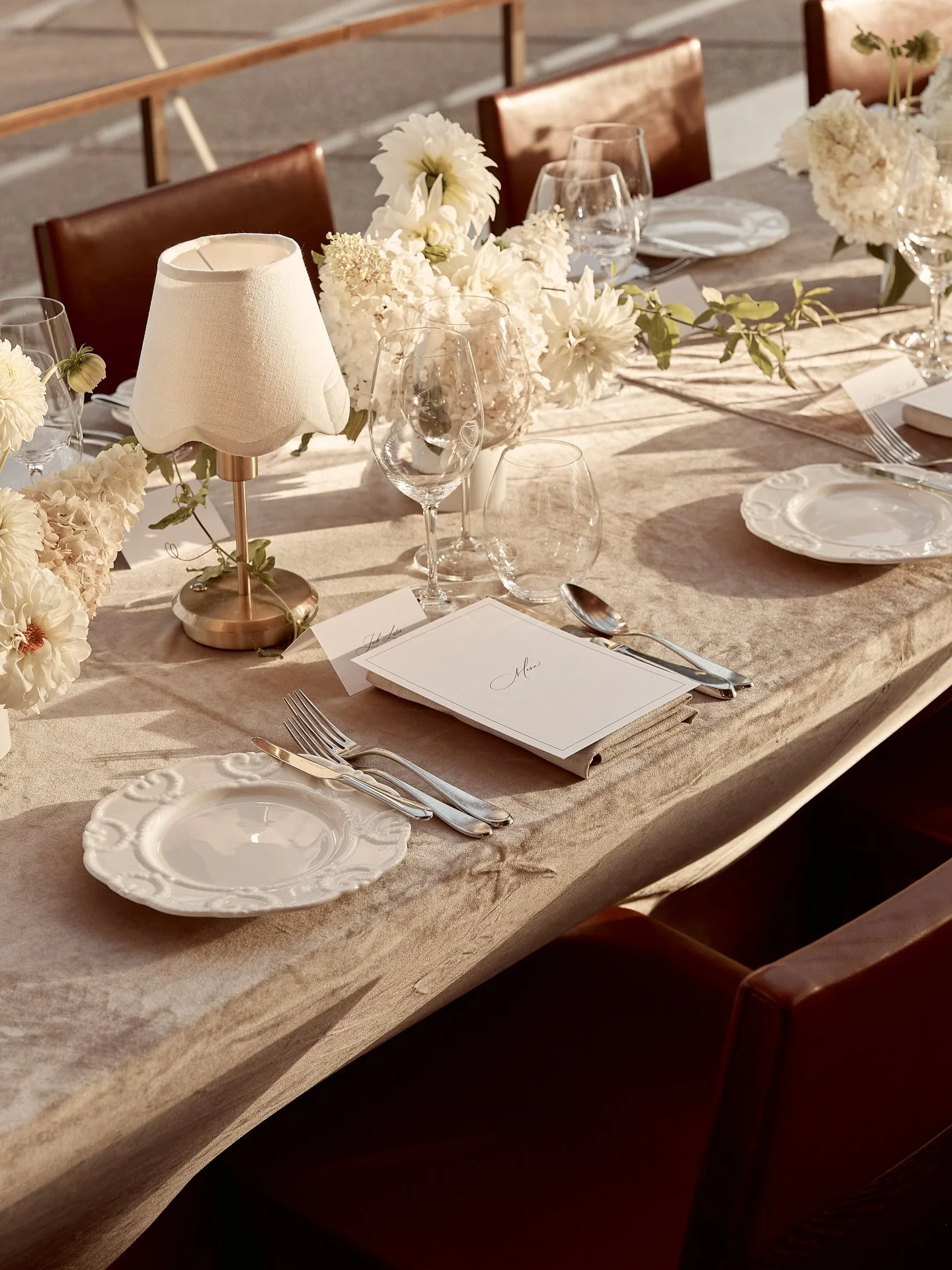 Set against the architecture of the Sydney Opera House, the design embraced warmth at every turn.

Velvet linens, softly lit tables and harbour views created a setting that evolved throughout the evening as the light shifted across the water and the 