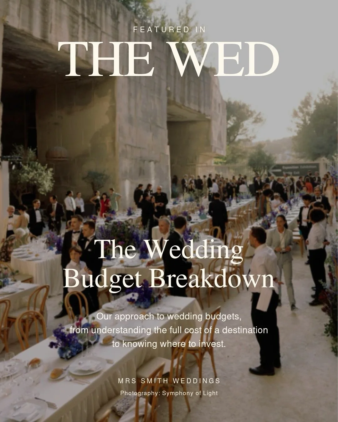 Featured in THE WED ✨

We&rsquo;re delighted to share our perspective in THE WED&rsquo;s latest feature, The Wedding Budget Breakdown: An Expert Guide to How Much to Spend and Where.

From understanding how destination can shape the overall investmen