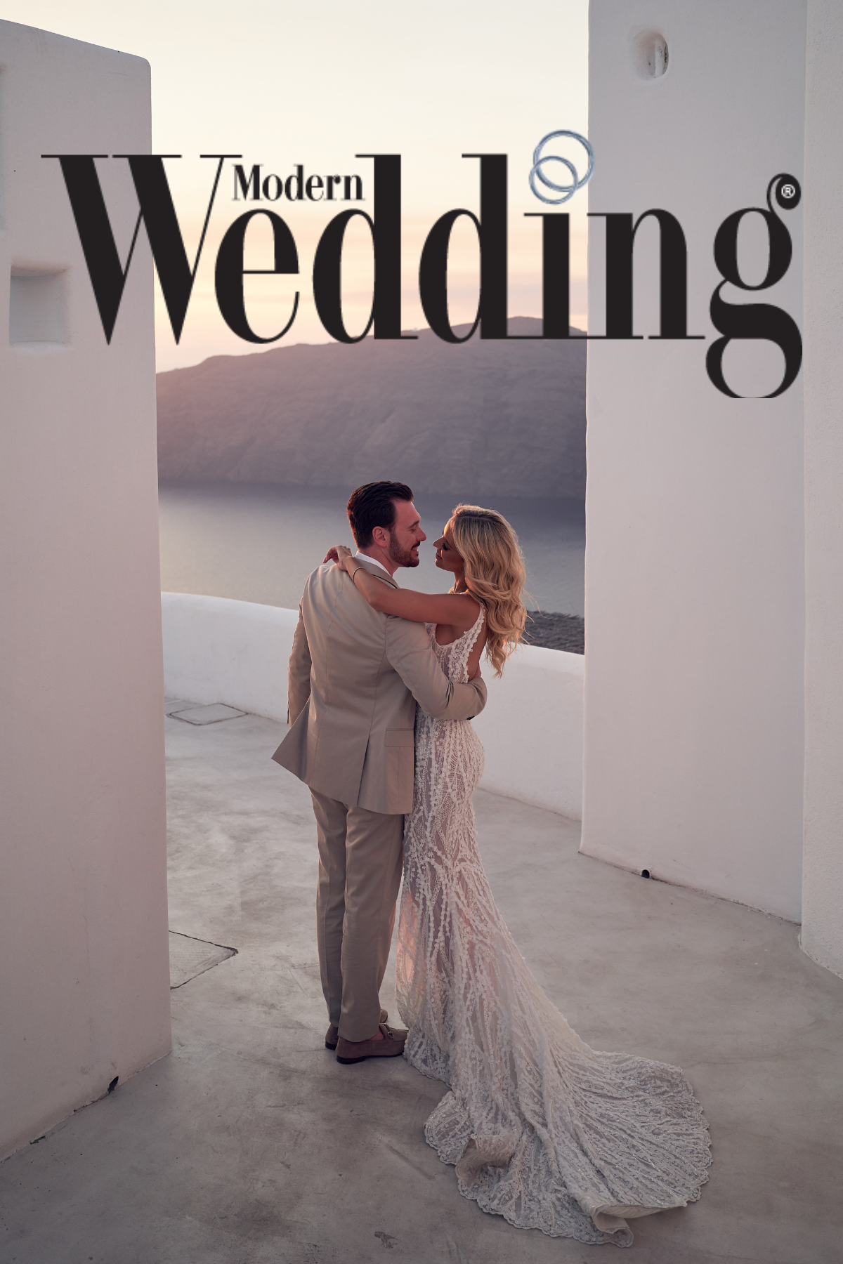 Modern Wedding — destination wedding in Santorini