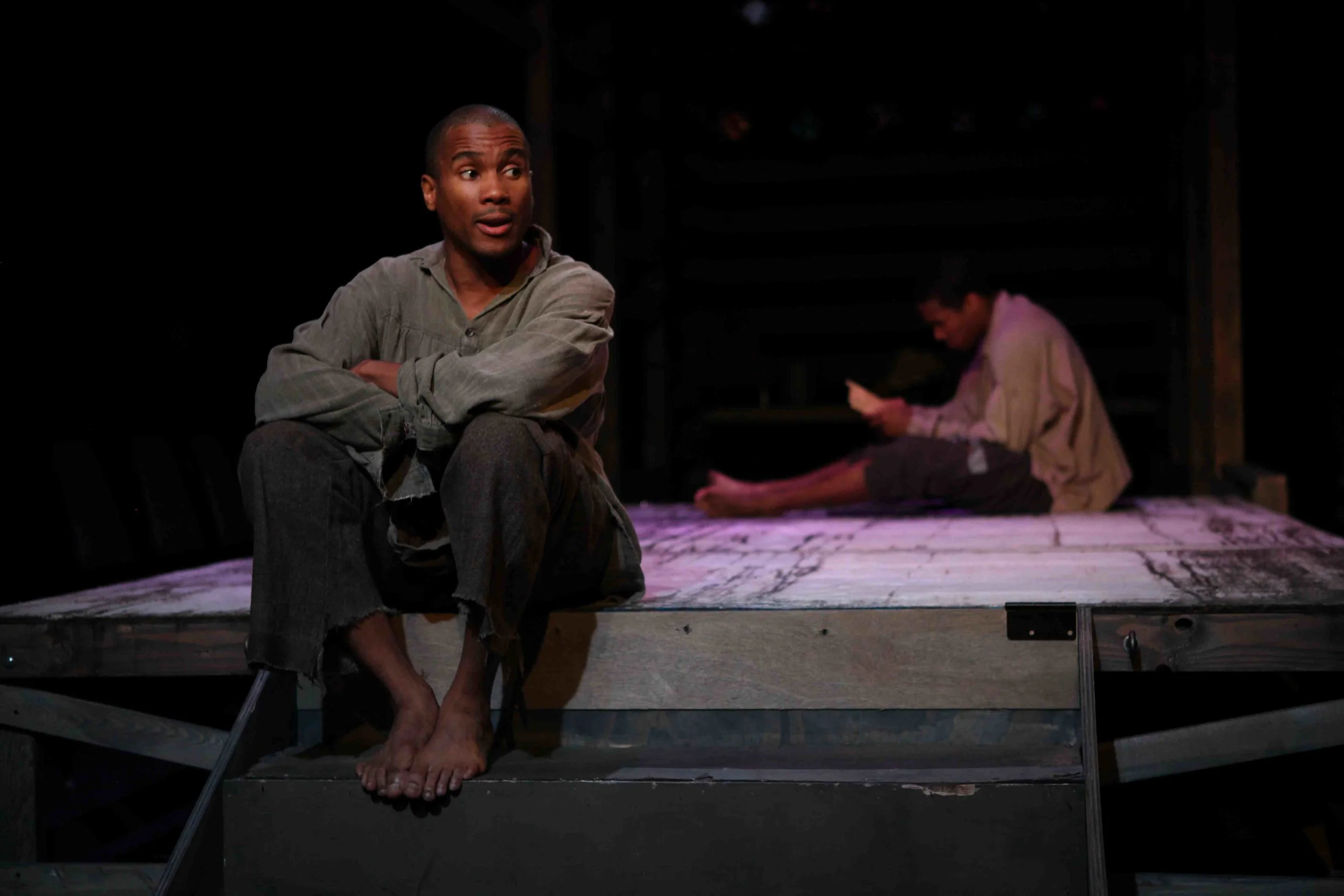 Eric B. Anthony (left) and Terrence Colby Clemons (right) in the World Premiere of bonded (dir. Jon Lawrence Rivera, 2011).