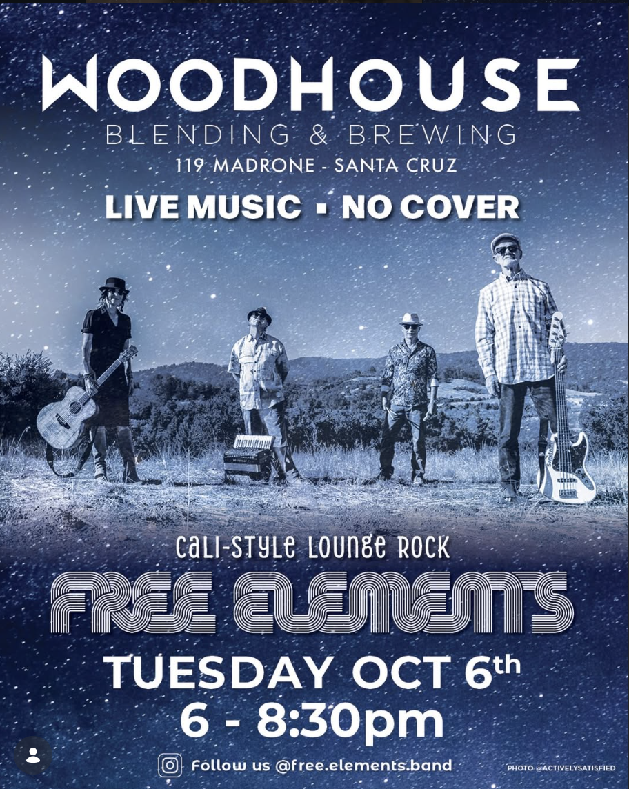 Free Elements! at Woodhouse Blending & Brewing, Oct 6