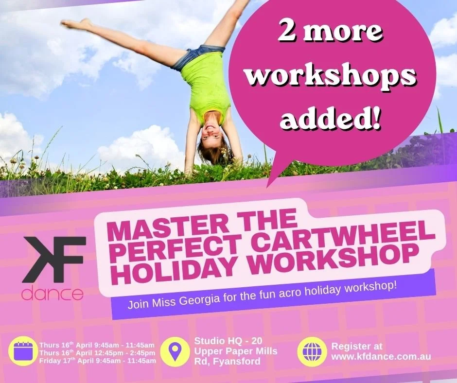 Master the Perfect Cartwheel Holiday Workshop (for 4 – 9 year olds)