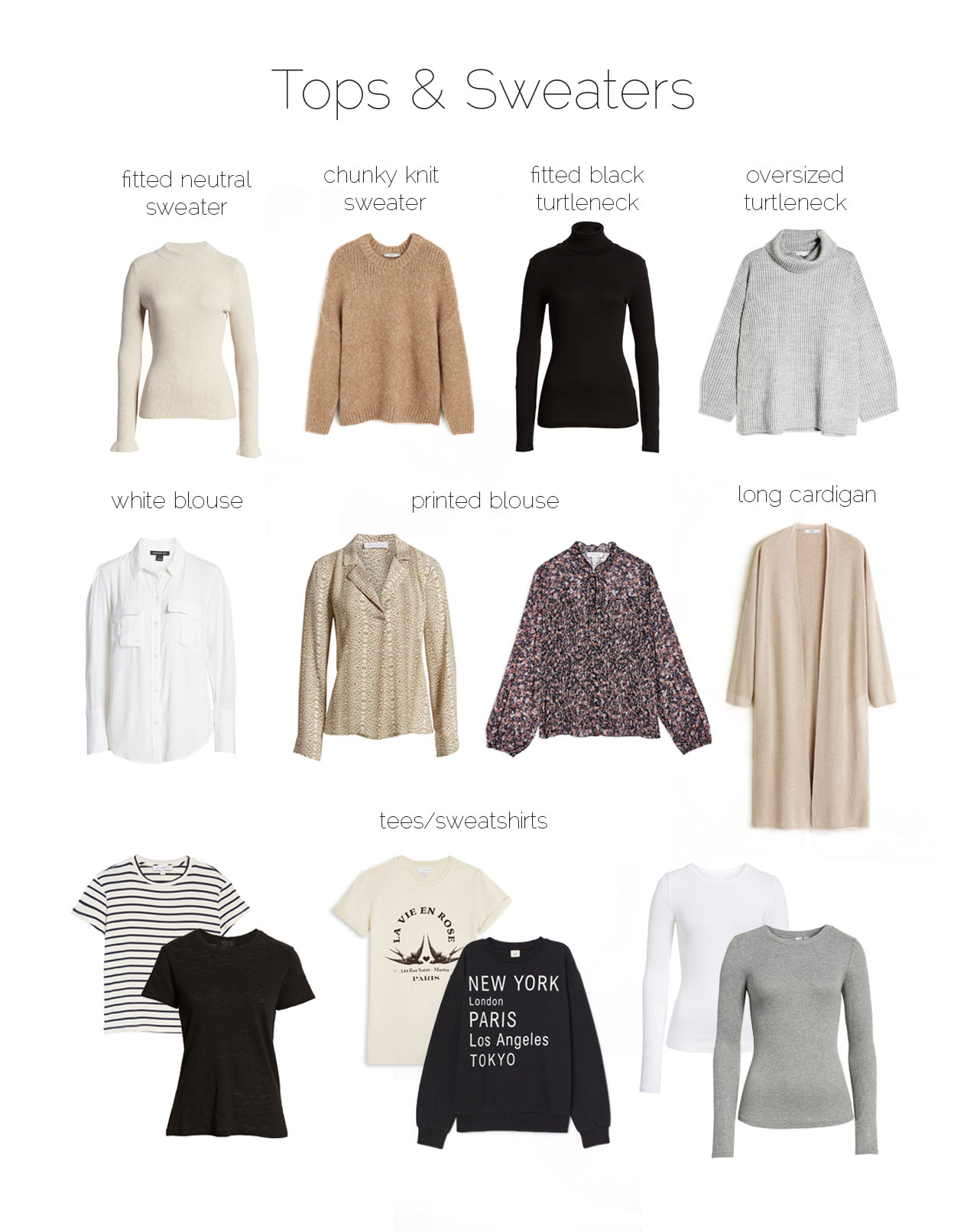 Fall/Winter Style Guide: Tops & Sweaters — Annie Paventy