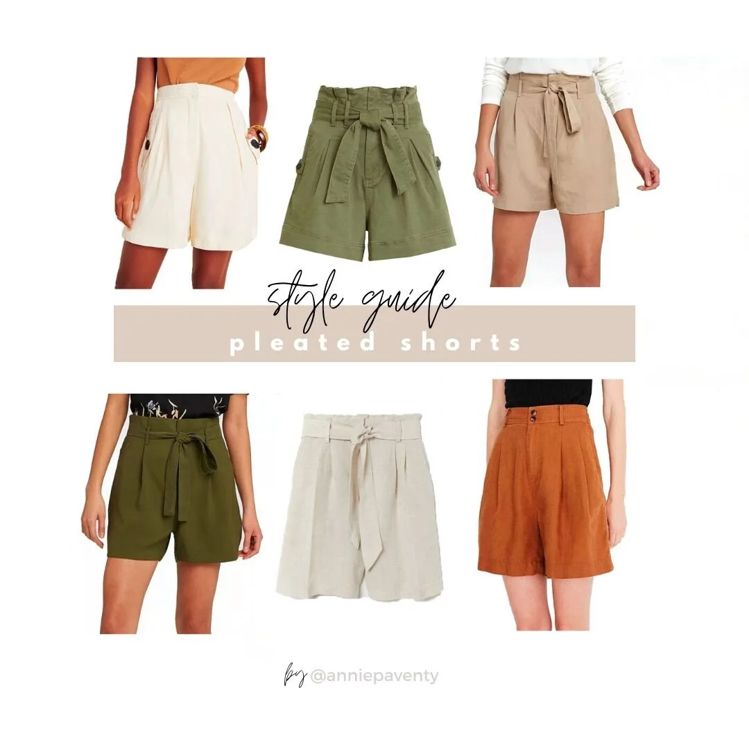 Linen/Pleated Shorts — Annie Paventy