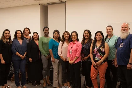 PSG: Matilde Osuna, Erica Johnson, Rosanna Alvarado-Martin, Melinda Cortes, Casandra Reid, Maria-Elena Davidson, Maria Quidachay, Khuyen Pham, Michele King, Sharon Cruz, Marisa McCarty, Steve Workman