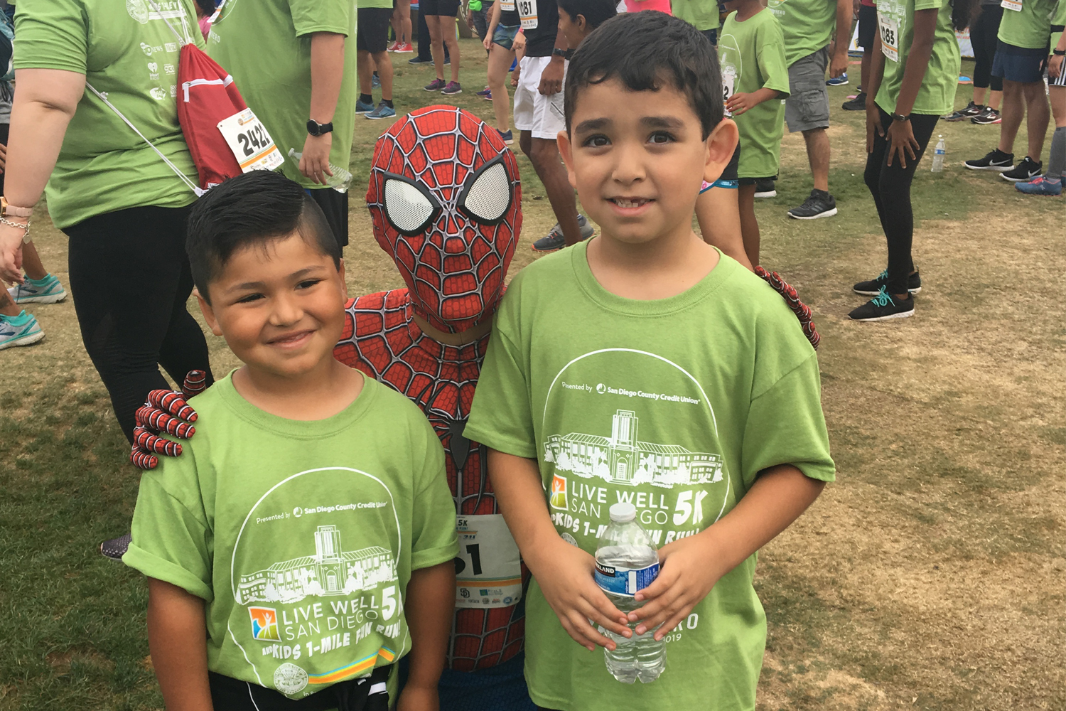  Spider-Man with Kids Run Participants    