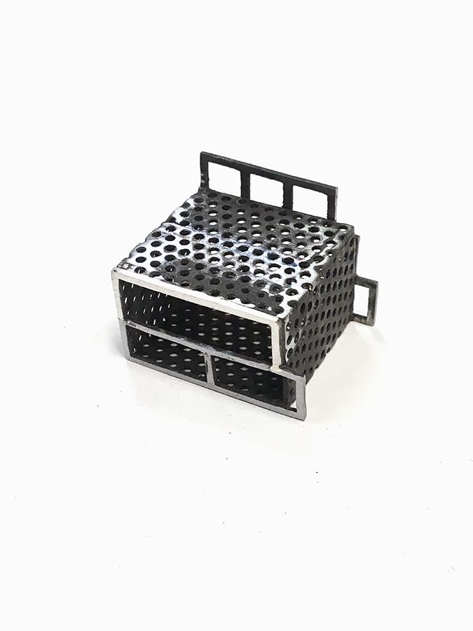middle structure with mild steel & silver