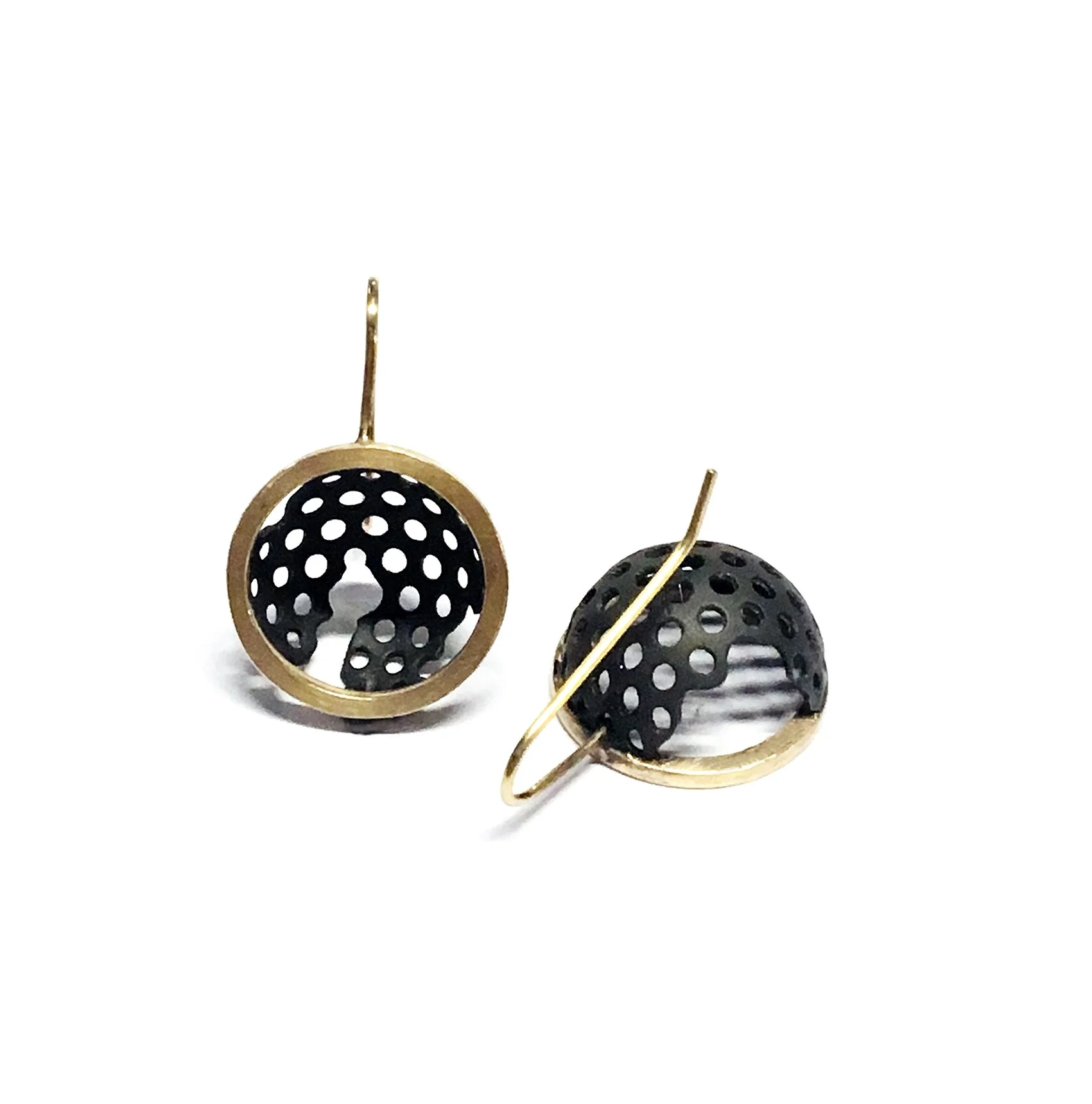 black pf and 9ct yellow rim earrings 2-s.jpg