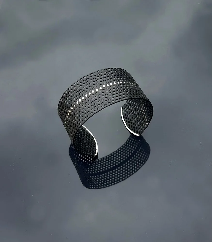 New black inlay cuff