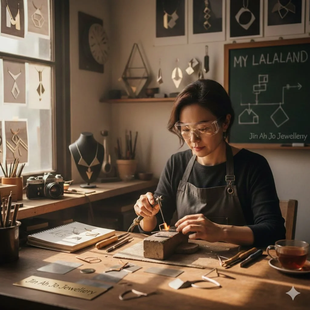 The course is going well, and I&rsquo;ve been learning so many things. Sometimes, honestly, I find what AI can do a little creepy&mdash;there seems to be no limit 😱&mdash;but I&rsquo;m also really enjoying whispering to AI 😉.

This image is an AI-c