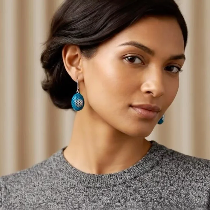 Back in stock &mdash; and back where it belongs.

These earrings are not just pieces that once sat quietly in a gallery display. They carry the confidence, persistence, and passion that live inside my studio practice. Every piece I make holds that en